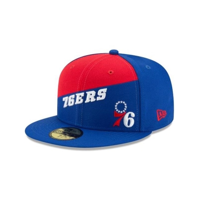 Sapca New Era Philadelphia 76ers NBA Color Split 59FIFTY Fitted - Albastri